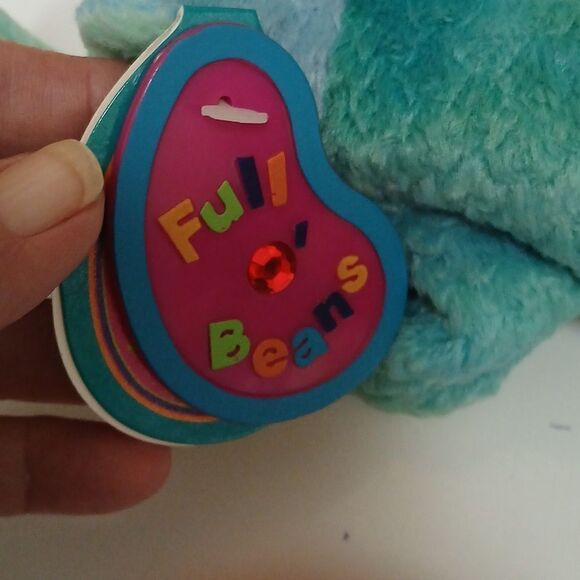 🩷AVON FULL O BEANS 1999, ROCKY THE RHINO COLLECTIBLE STUFFED PLUSHE - Picture 5 of 9